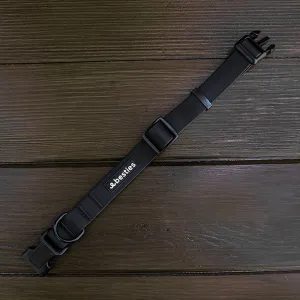 Black Waterproof Adjustable Dog Collar