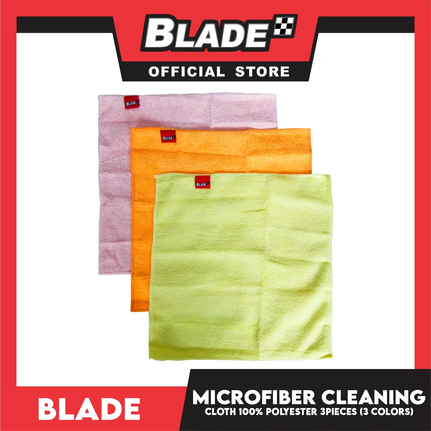 Blade Microfiber Cleaning Cloth 30x30cm (Set of 3)