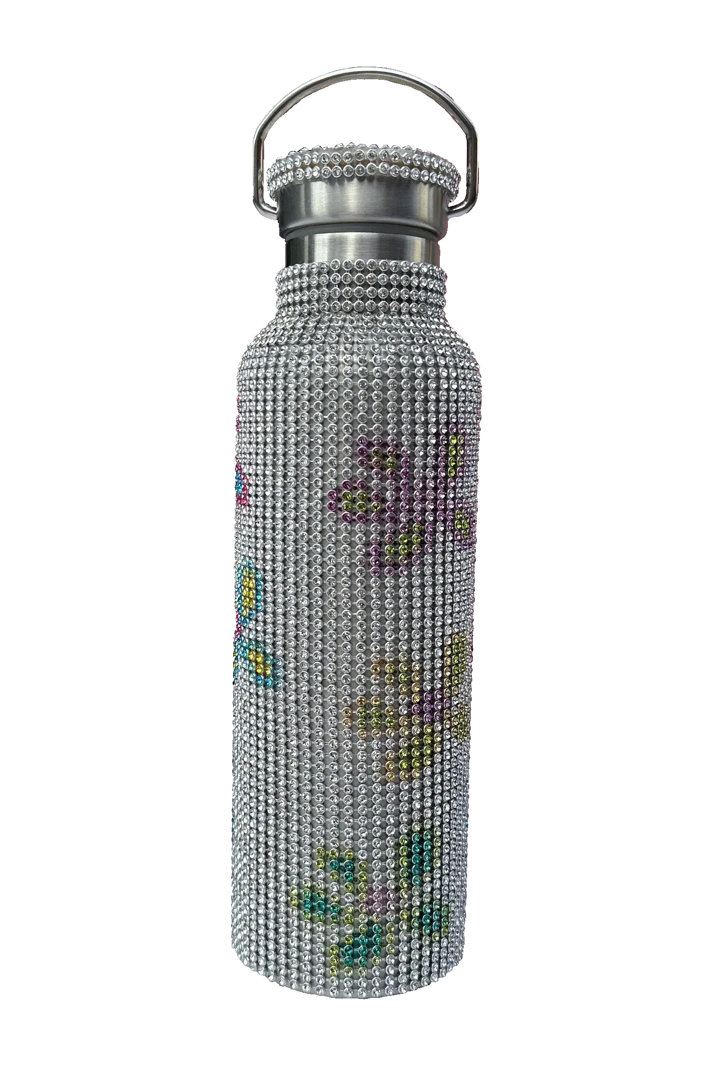 BLOSSOM MULTI RHINESTONE WATER BOTTLE