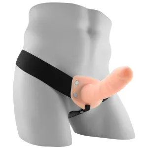 Blush Dr. Skin 6 Inch Hollow Strap-On in Vanilla