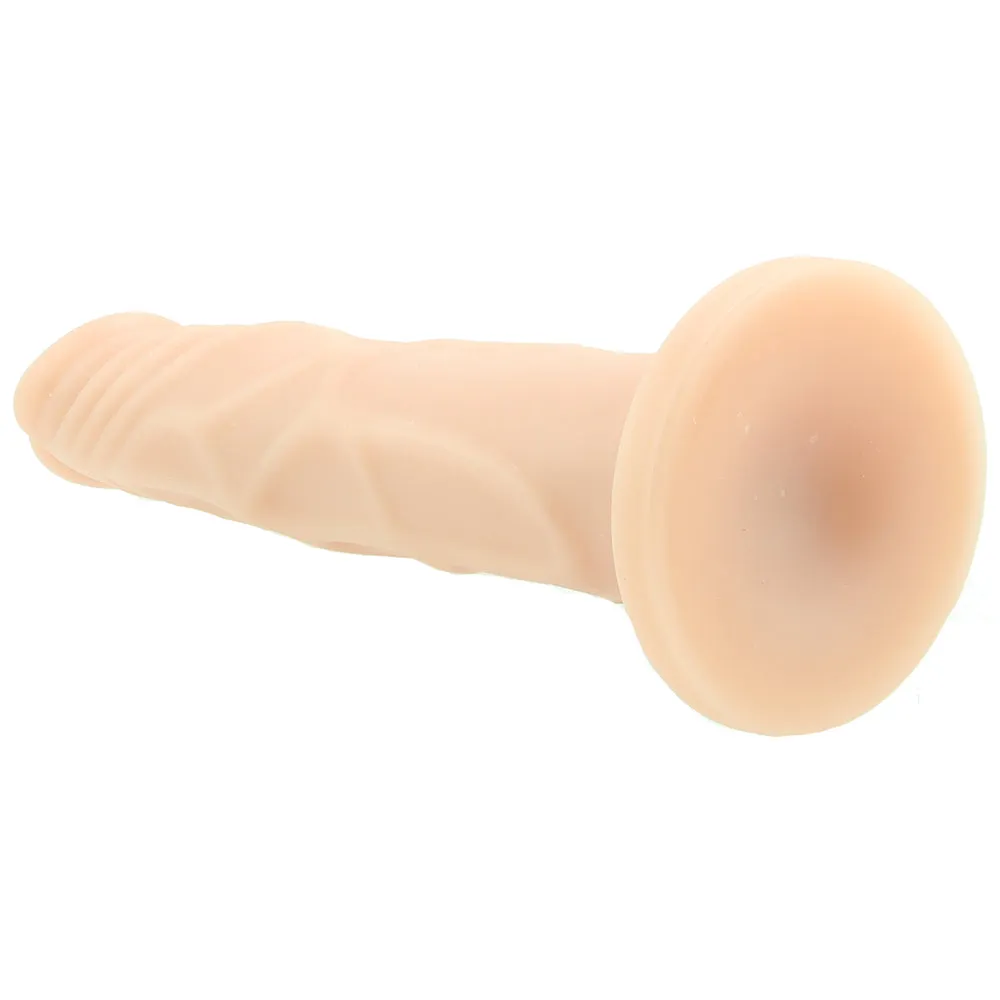 Blush Dr. Skin Basic 7.5 Realistic 7.5 in. Dildo with Suction Cup Beige