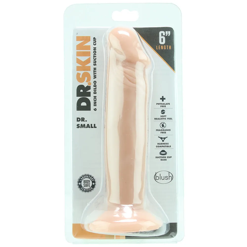 Blush Dr. Skin Dr. Small Realistic 6 in. Dildo with Suction Cup Beige | Dildo