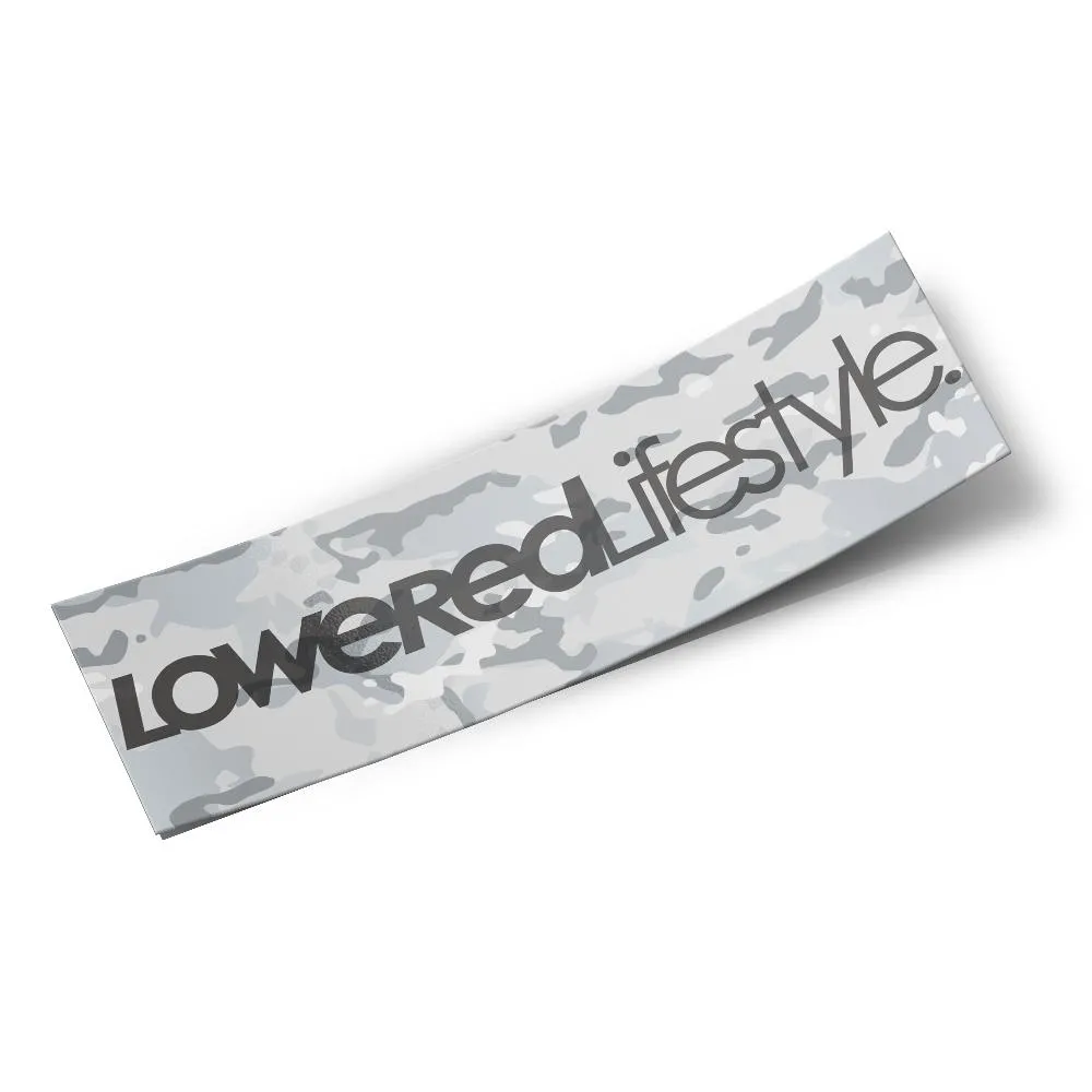 Box Sticker – Logo Snow Camo