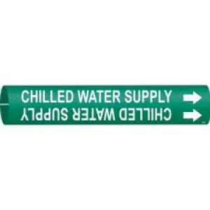 Brady CHILLED WATER SUPPLY Snap-On/Strap-On Pipe Marker|Buy Online