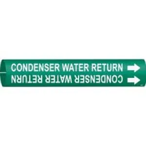 Brady CONDENSER WATER RETURN Snap-On/Strap-On Pipe Marker|Buy Online