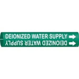 Brady DEIONIZED WATER SUPPLY Snap-On/Strap-On Pipe Marker|Buy Online