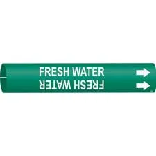 Brady FRESH WATER Snap-On/Strap-On Pipe Marker|Buy Online