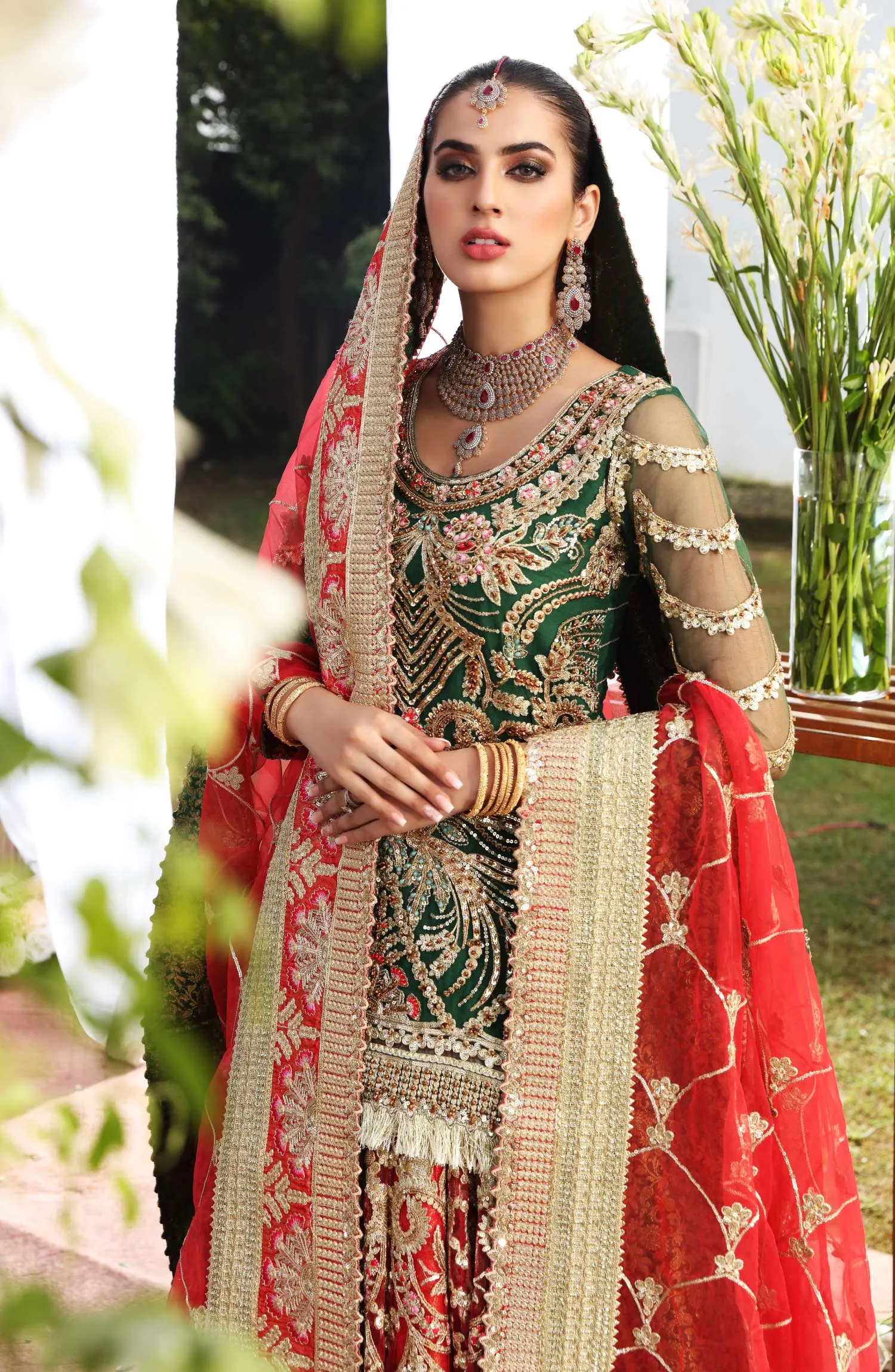 Bridal Lehnga - Dreamy Wonder (MBL-0008) | Maryum N Maria Luxury Bridal Collections | Embroidered Wedding Suits