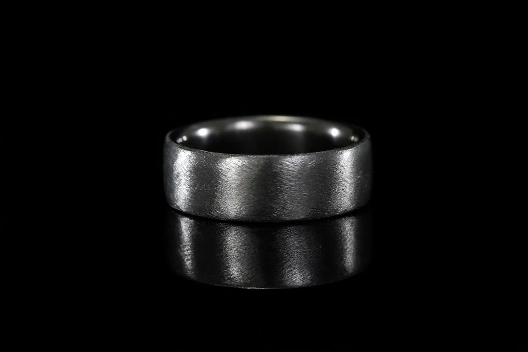 BRUSHED ZIRCONIUM MEN'S RING
