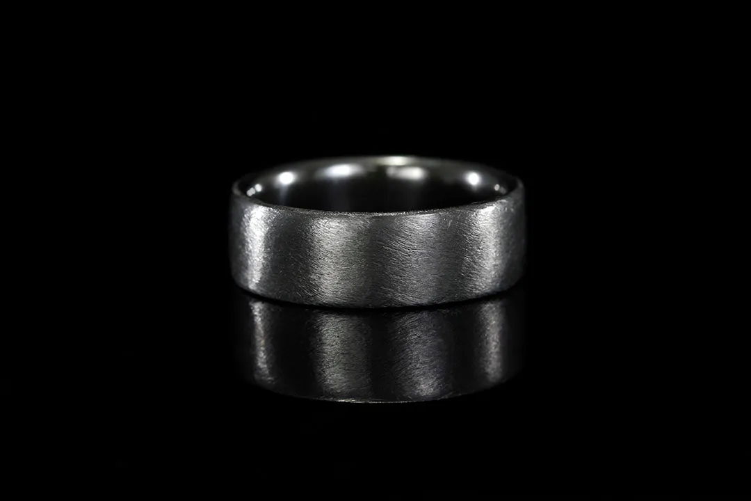 BRUSHED ZIRCONIUM MEN'S RING