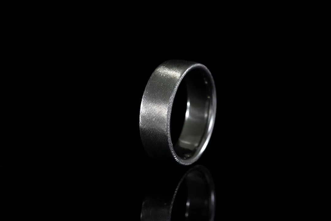 BRUSHED ZIRCONIUM MEN'S RING