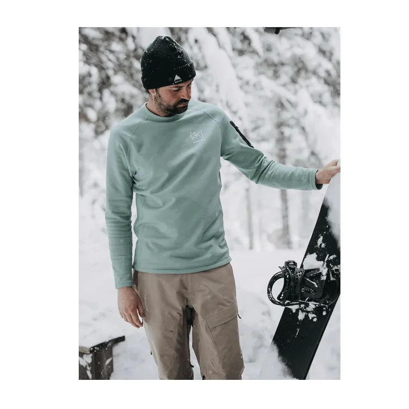 Burton - AK Baker Stretch Fleece Crew -Petrol Green NEW FOR 2025 SALE