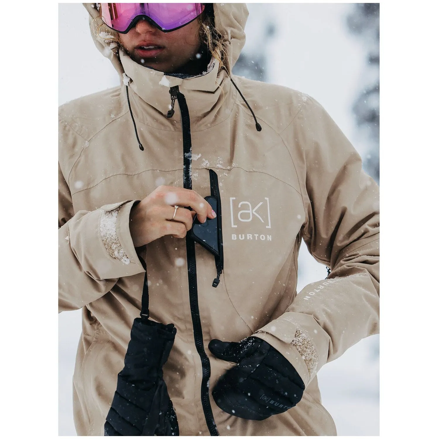 Burton [ak] Embark GORE-TEX Jacket Womens 2025 Summit Taupe