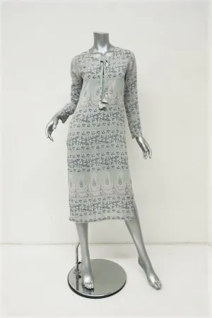 Calypso St. Barth Dress Yolani Mint Printed Silk Size Small Side-Slit Midi NEW