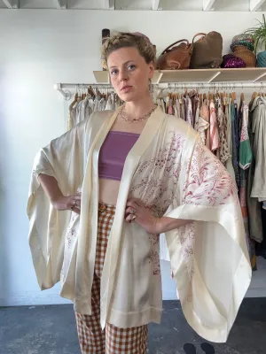 Carine Gilson Cream Silk Robe
