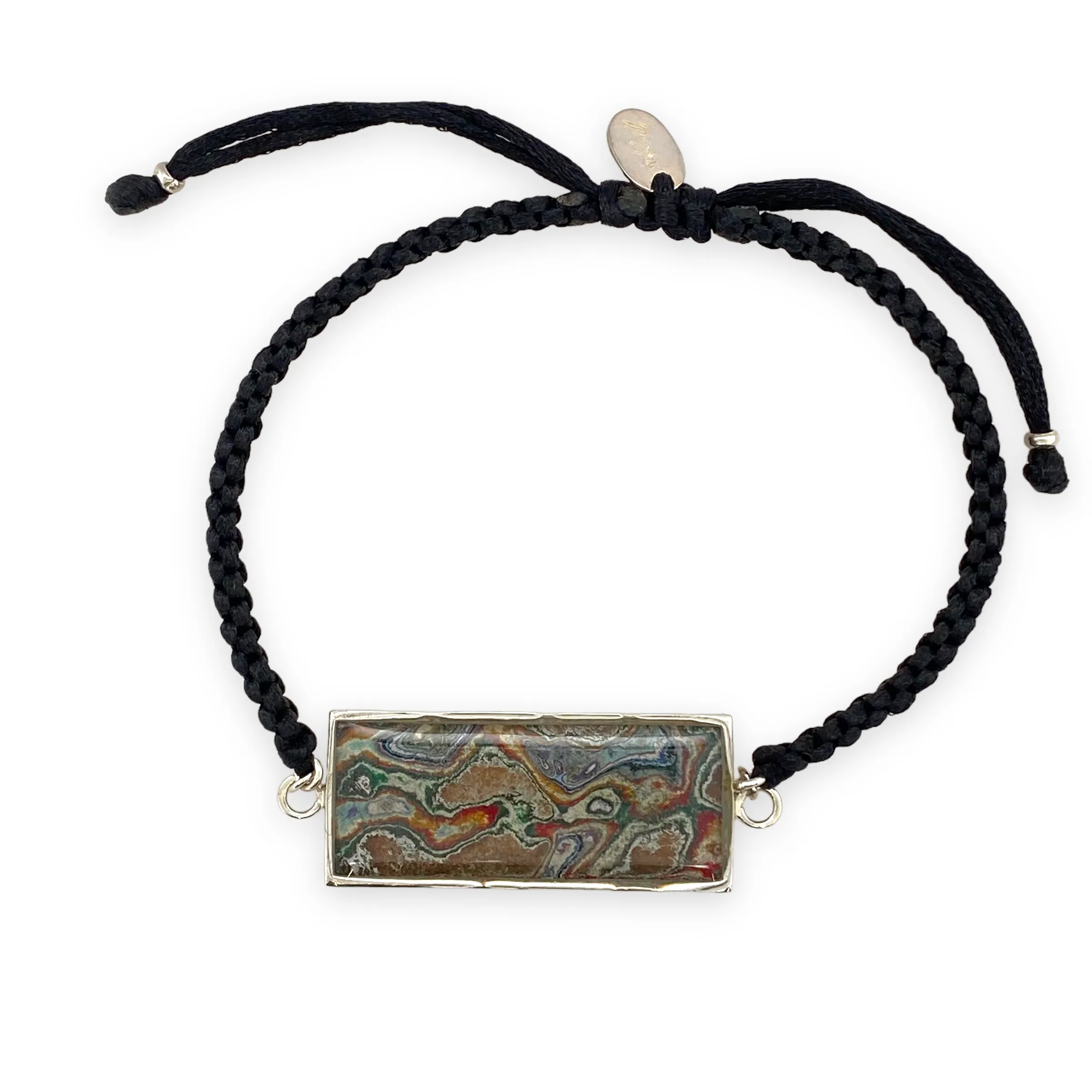 Carl Bracelet | Silver | Black