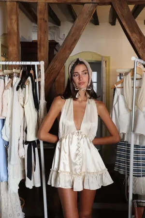 CAROLINE DRESS - BUTTER YELLOW