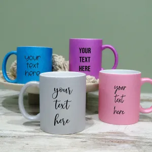 Ceramic Glitter mug 325ml - Custom
