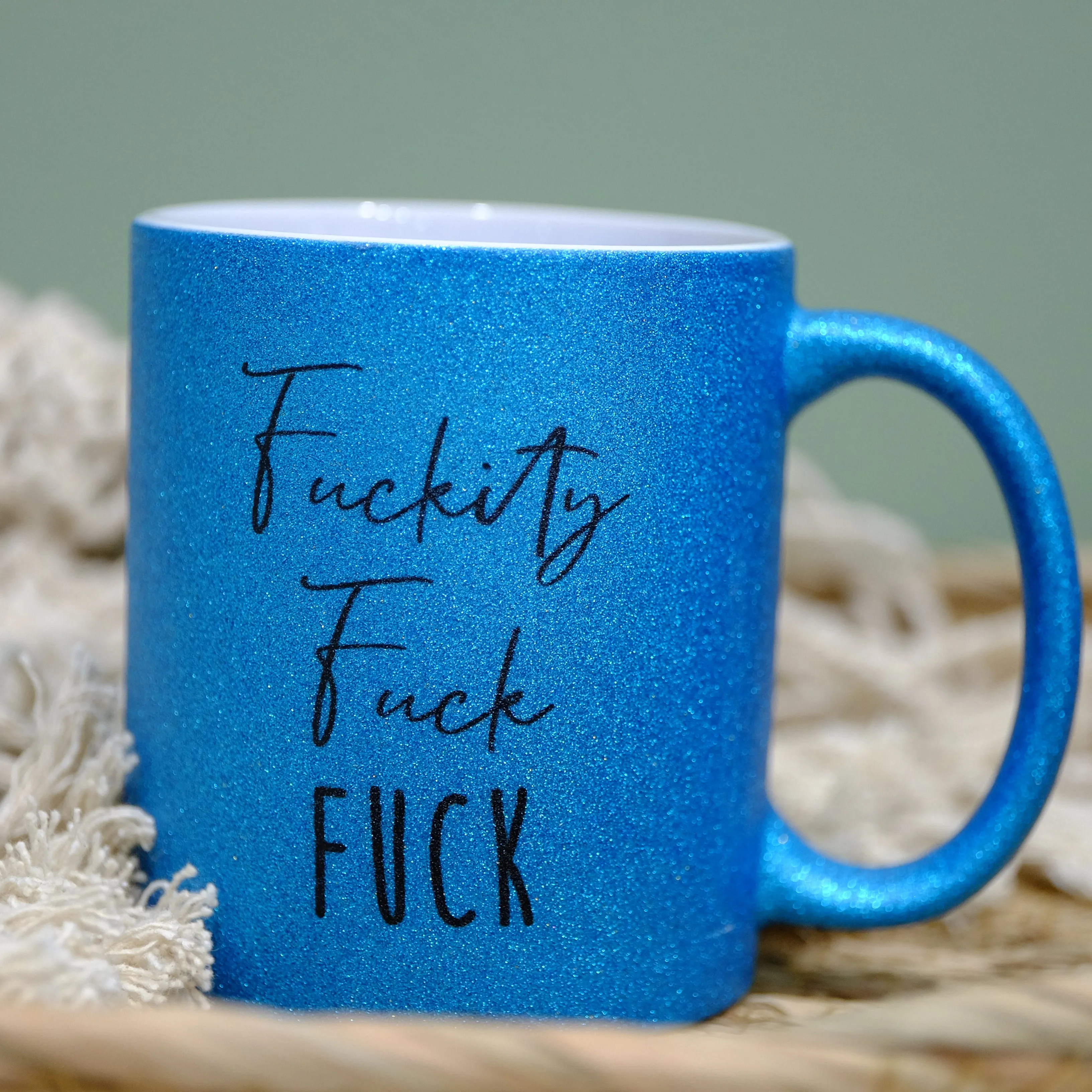 Ceramic Glitter mug 325ml - F*ckity F*ck F*ck