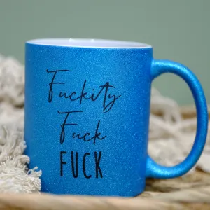 Ceramic Glitter mug 325ml - F*ckity F*ck F*ck