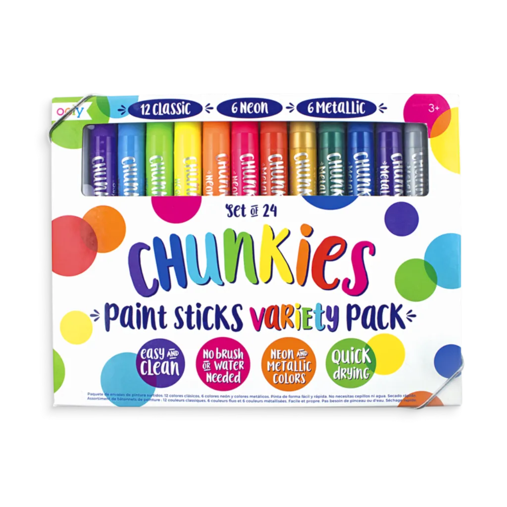 Chunkies Paint Sticks - Set of 24 Variety Pack