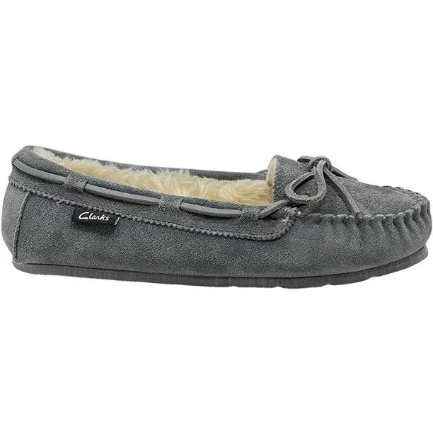 Clarks Indoor Slipper Moccasin Women's Outdoor and Global reach Suede Smart-enabled 