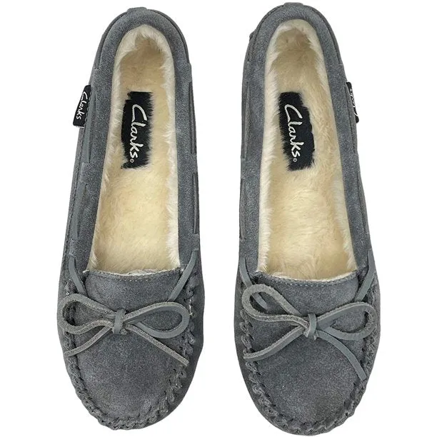 Clarks Indoor Slipper Moccasin Women's Outdoor and Global reach Suede Smart-enabled 