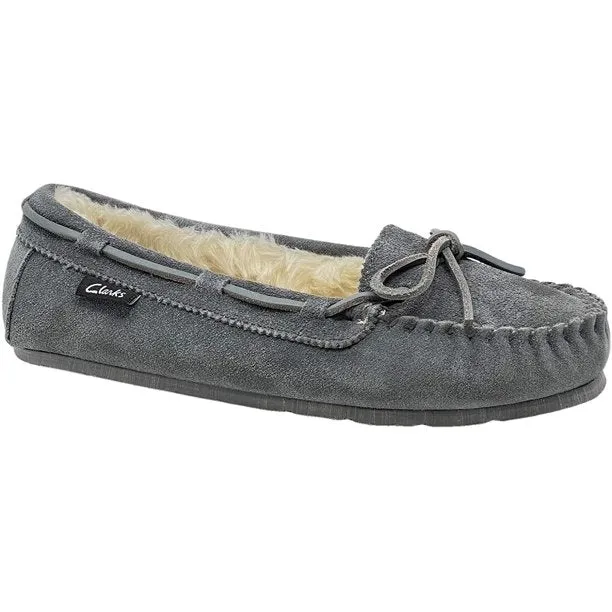 Clarks Indoor Slipper Moccasin Women's Outdoor and Global reach Suede Smart-enabled 