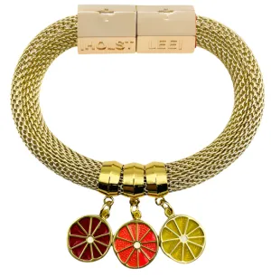 Classic Mesh Charm Bracelet - Citrus Trio