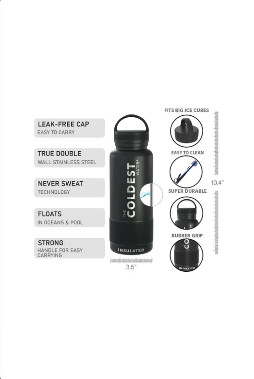 Coldest 950 ml Bottle | Jupiter Orange (32 OZ)