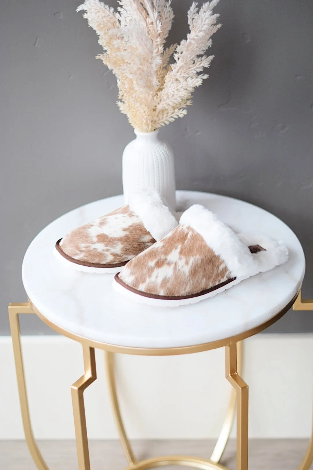 Cowhide Slippers