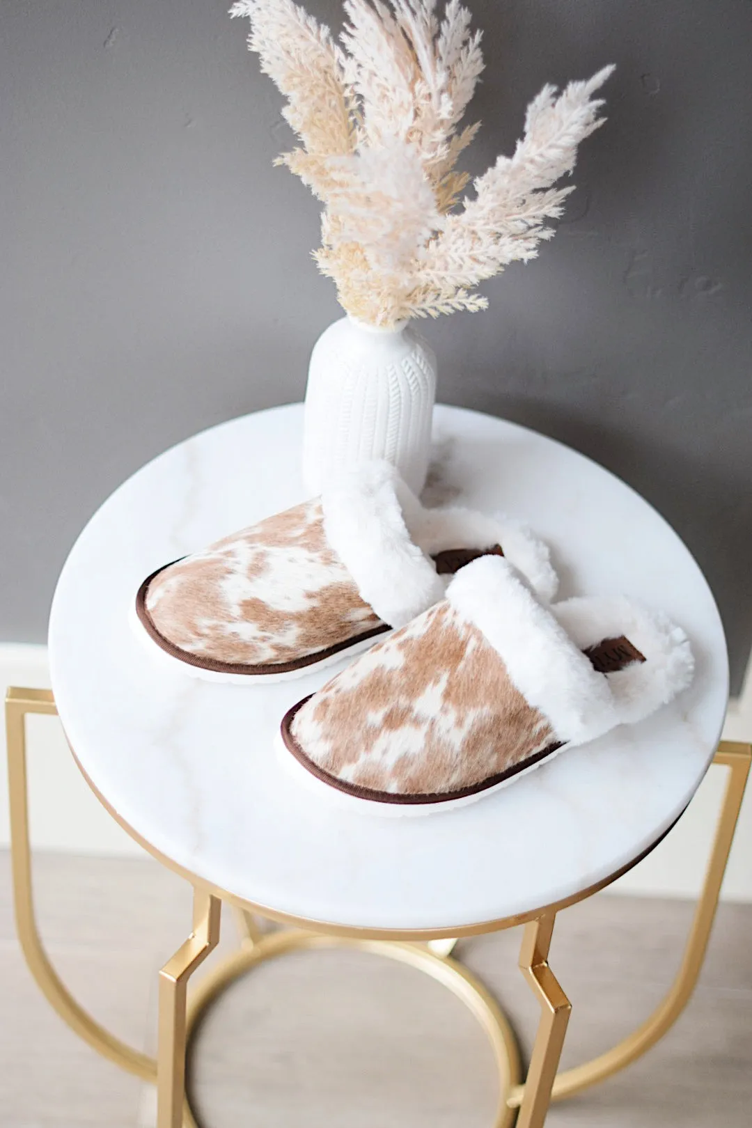 Cowhide Slippers