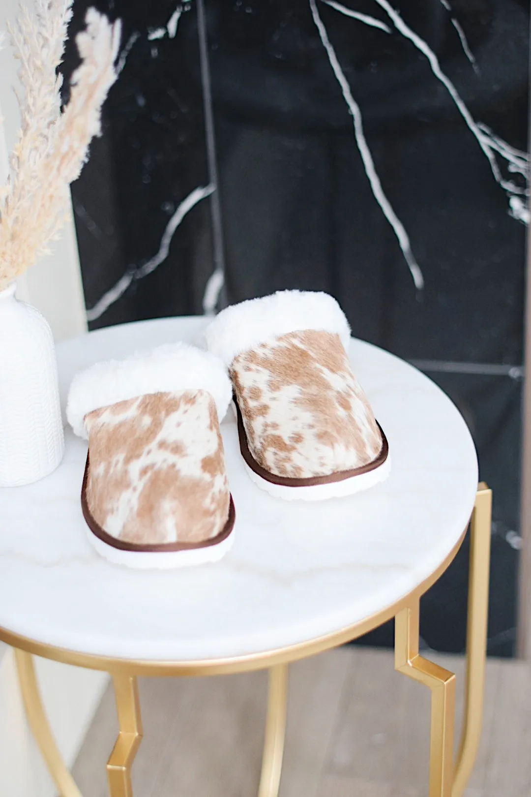 Cowhide Slippers