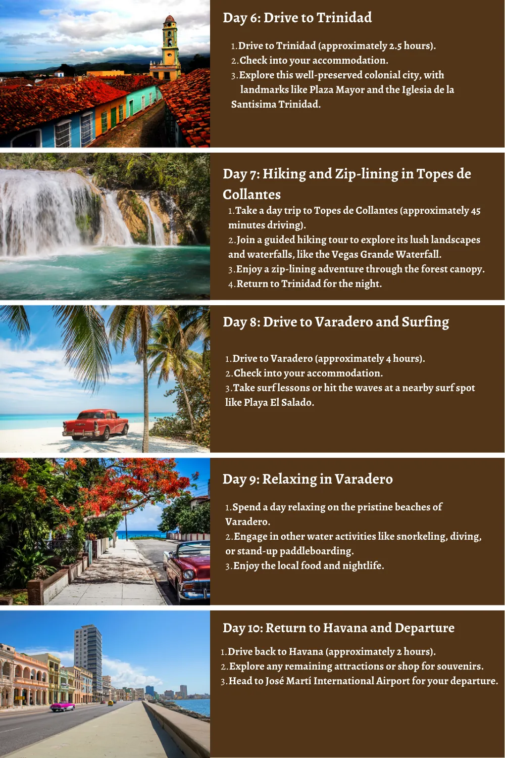 Cuba - Salsa Beats and Timeless Treasures: A 10 Day Itinerary to Camping, Surfing, Climbing, Hiking, and Zip-Lining