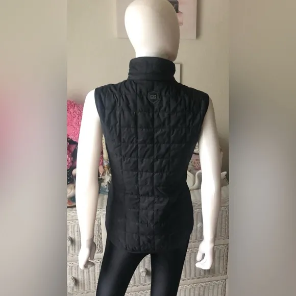 CUTTER &amp; BUCK Rainier Nylon Insulated Full Zip Puffer Vest Size S  *BRANDED NWT