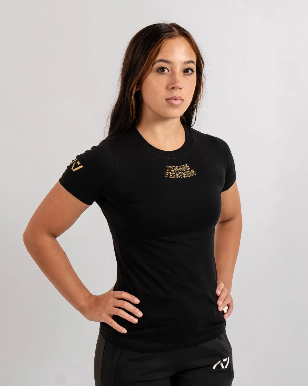 Demand Greatness True-Fit Women's Meet Shirt - IPF Approved - Gold Standard