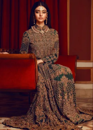 Designer raw silk bridal dress in lavish plum color # B3338