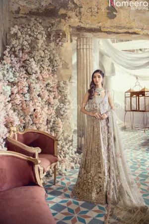 Designer White Embroidered Lehenga for Wedding #BN892