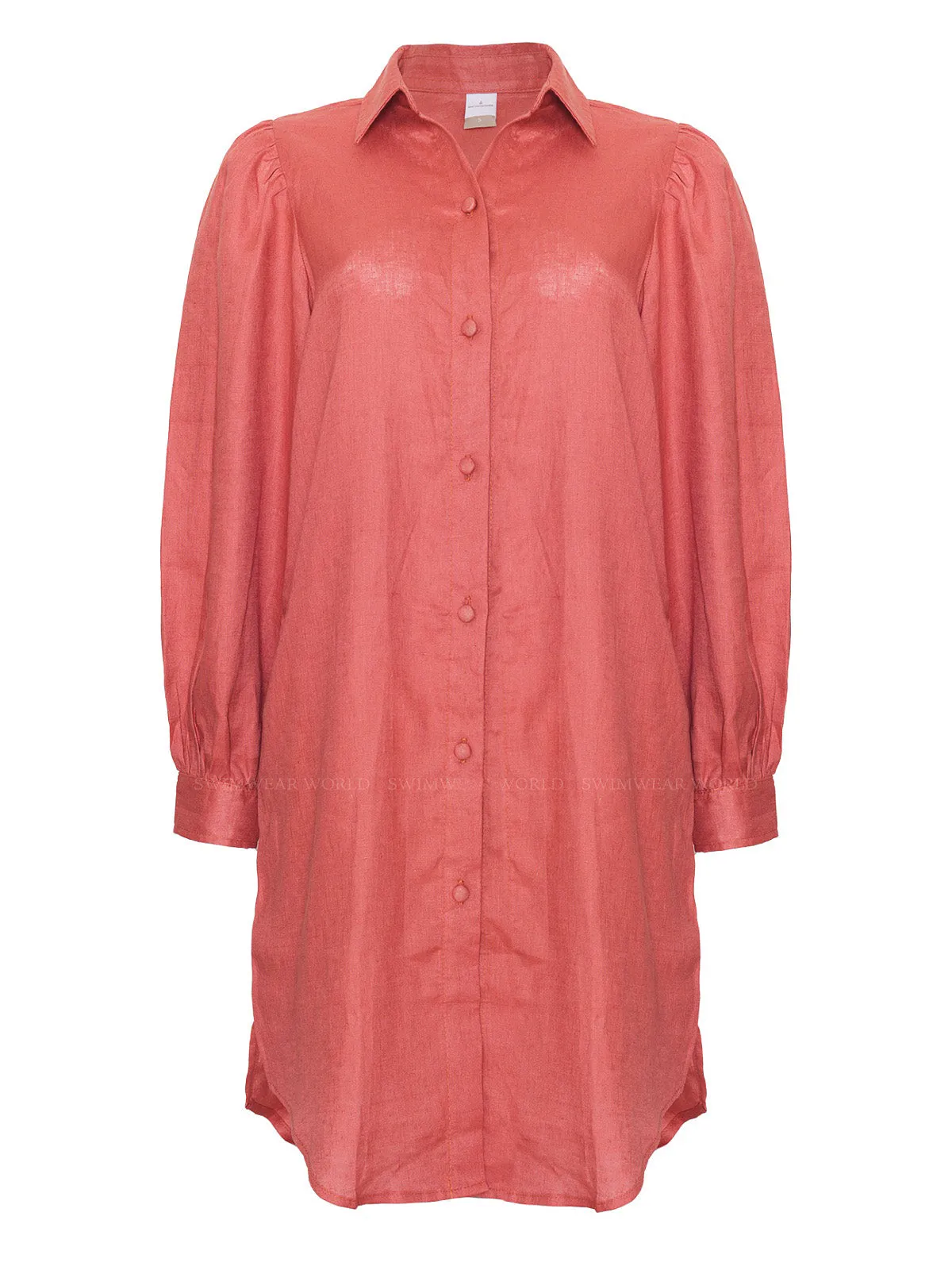 Diana Terra Embroidered Linen Dress ::RET