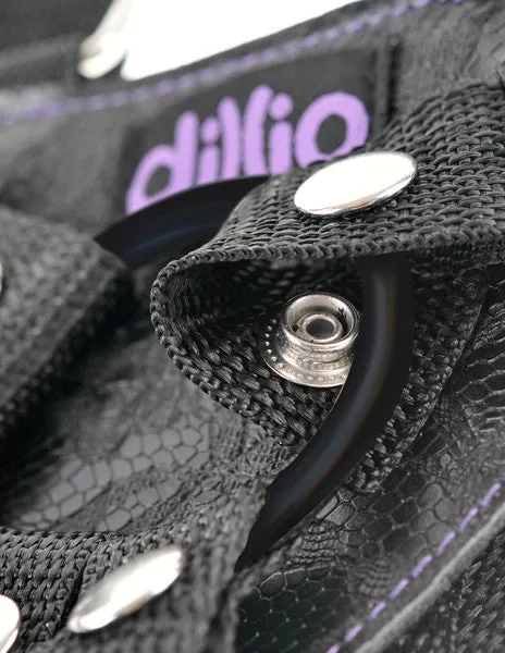 DILLIO 6 INCH STRAP ON SUSPENDER HARNESS PINK