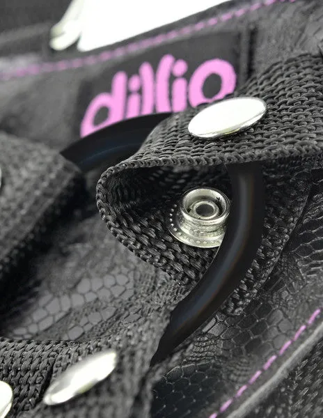 DILLIO 6 INCH STRAP ON SUSPENDER HARNESS PINK