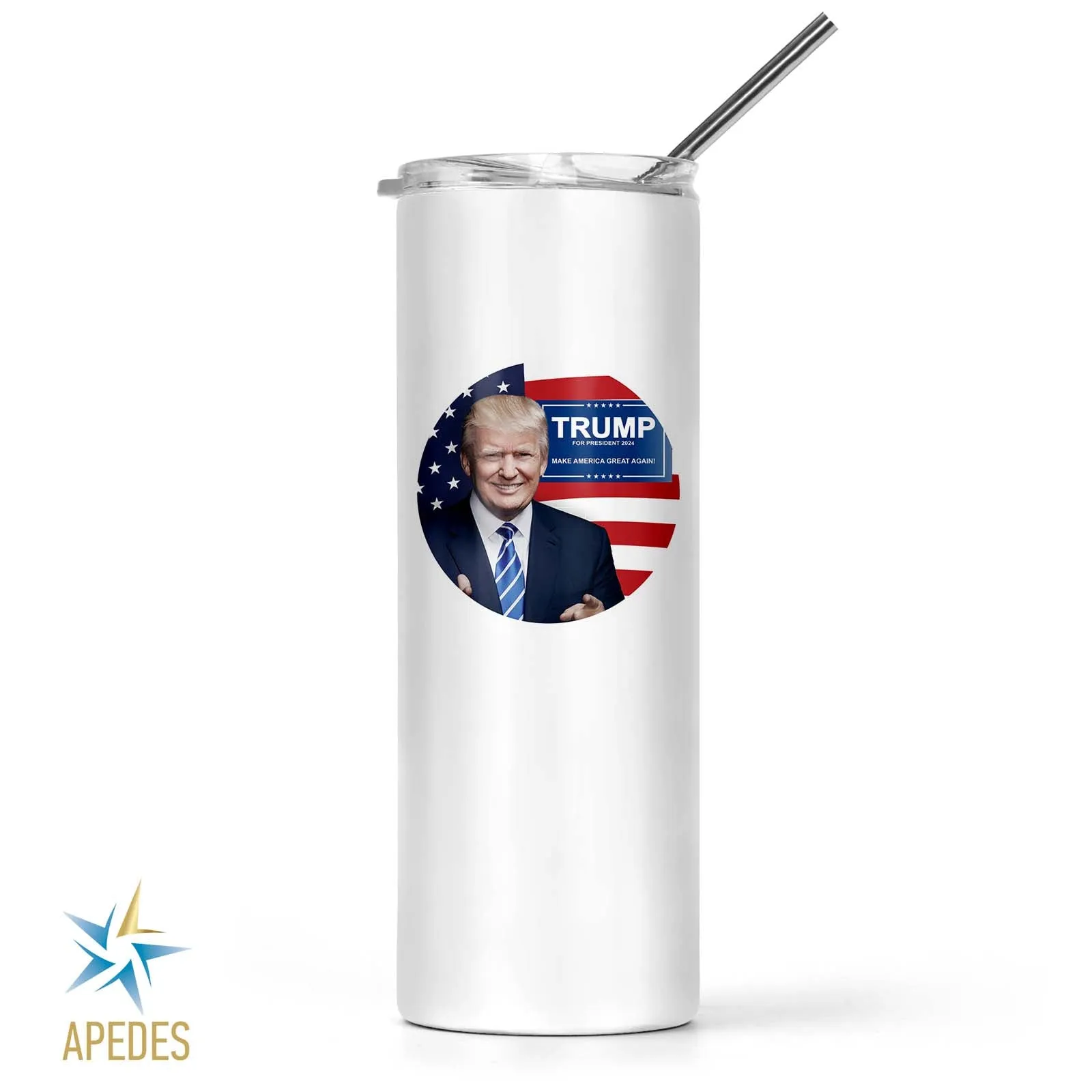 Donald Trump 2024 President USA Stainless Steel Skinny Tumbler 20 OZ