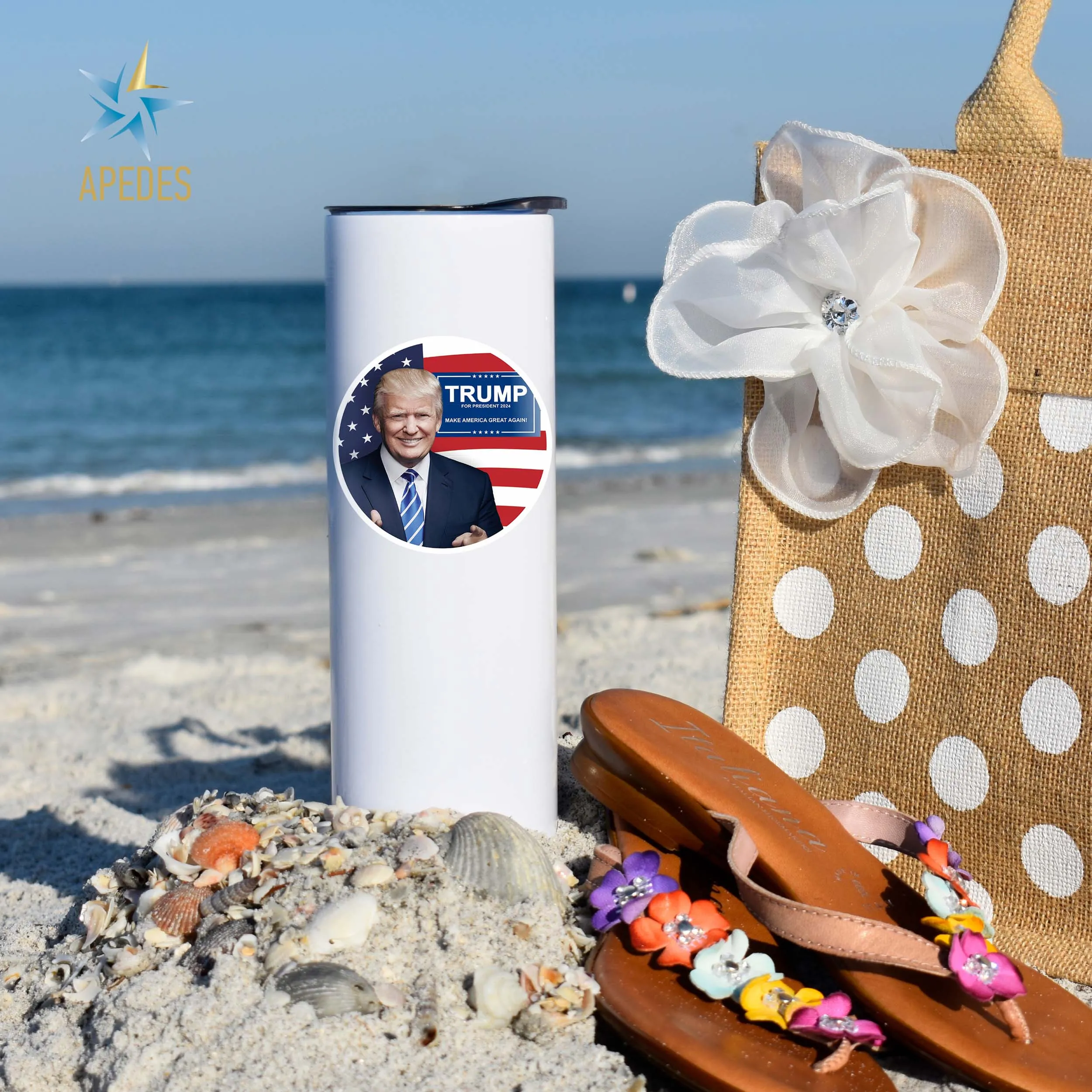 Donald Trump 2024 President USA Stainless Steel Skinny Tumbler 20 OZ