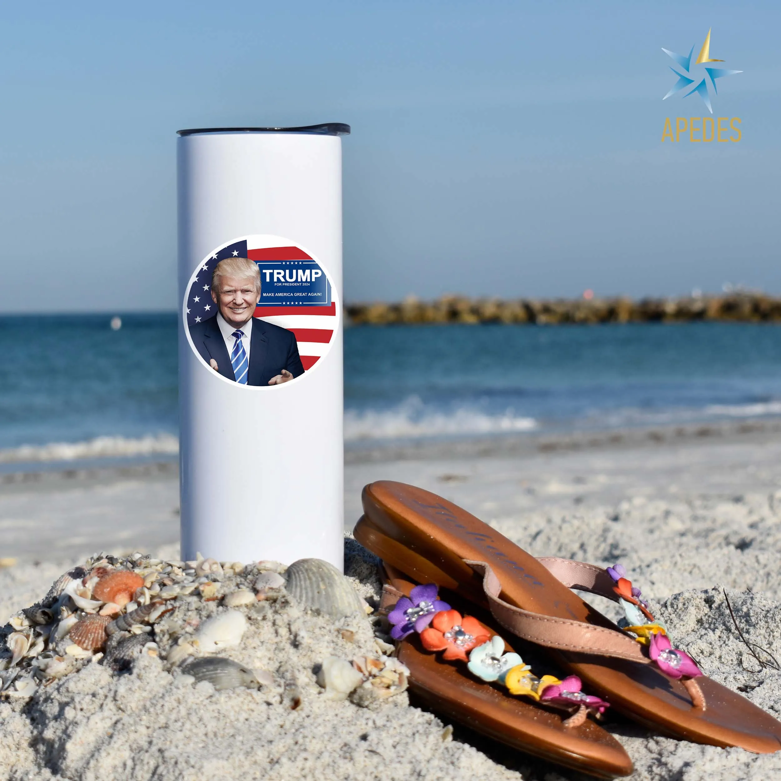 Donald Trump 2024 President USA Stainless Steel Skinny Tumbler 20 OZ