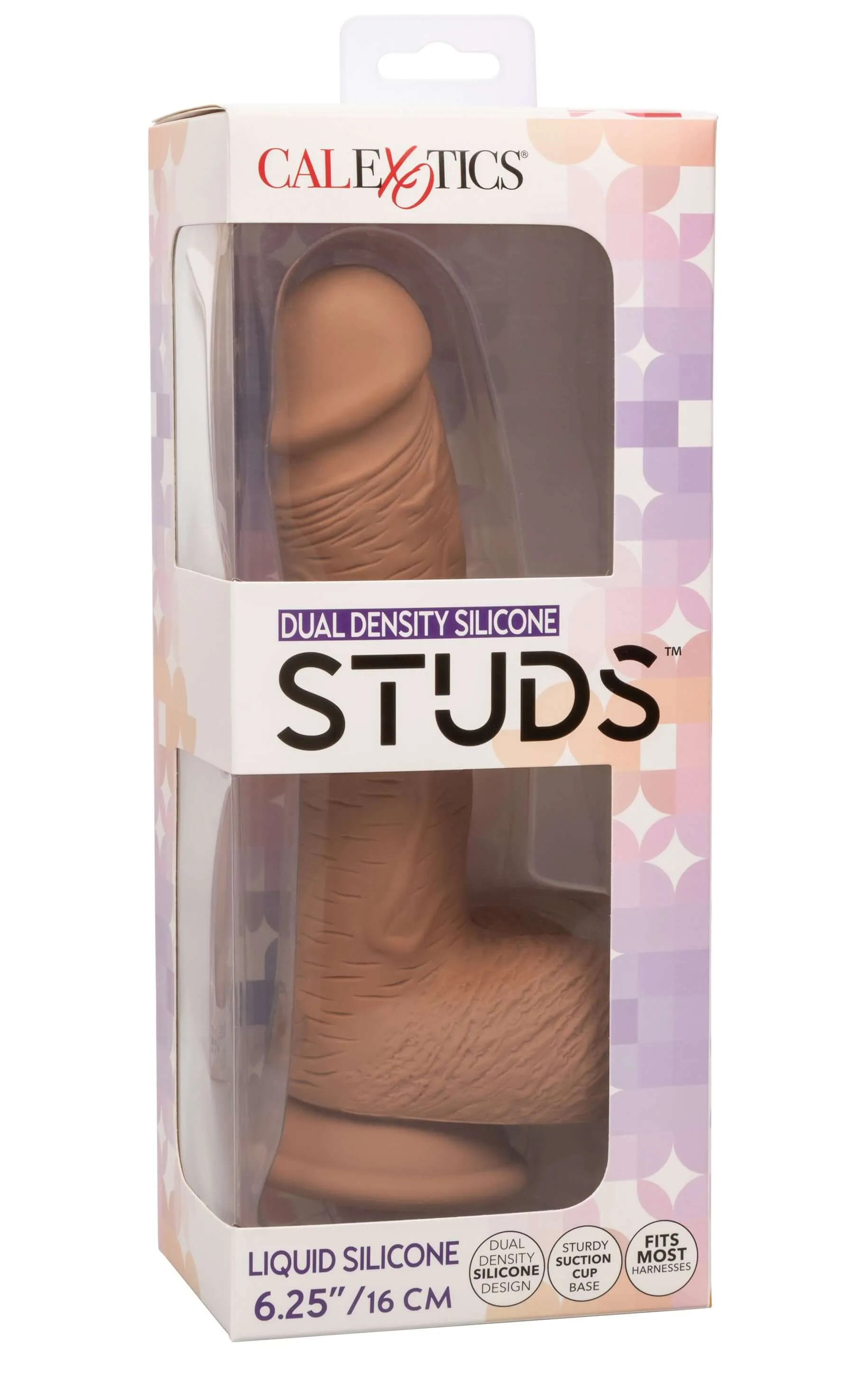 Dual Density Silicone Studs 6.25 Inch - Brown