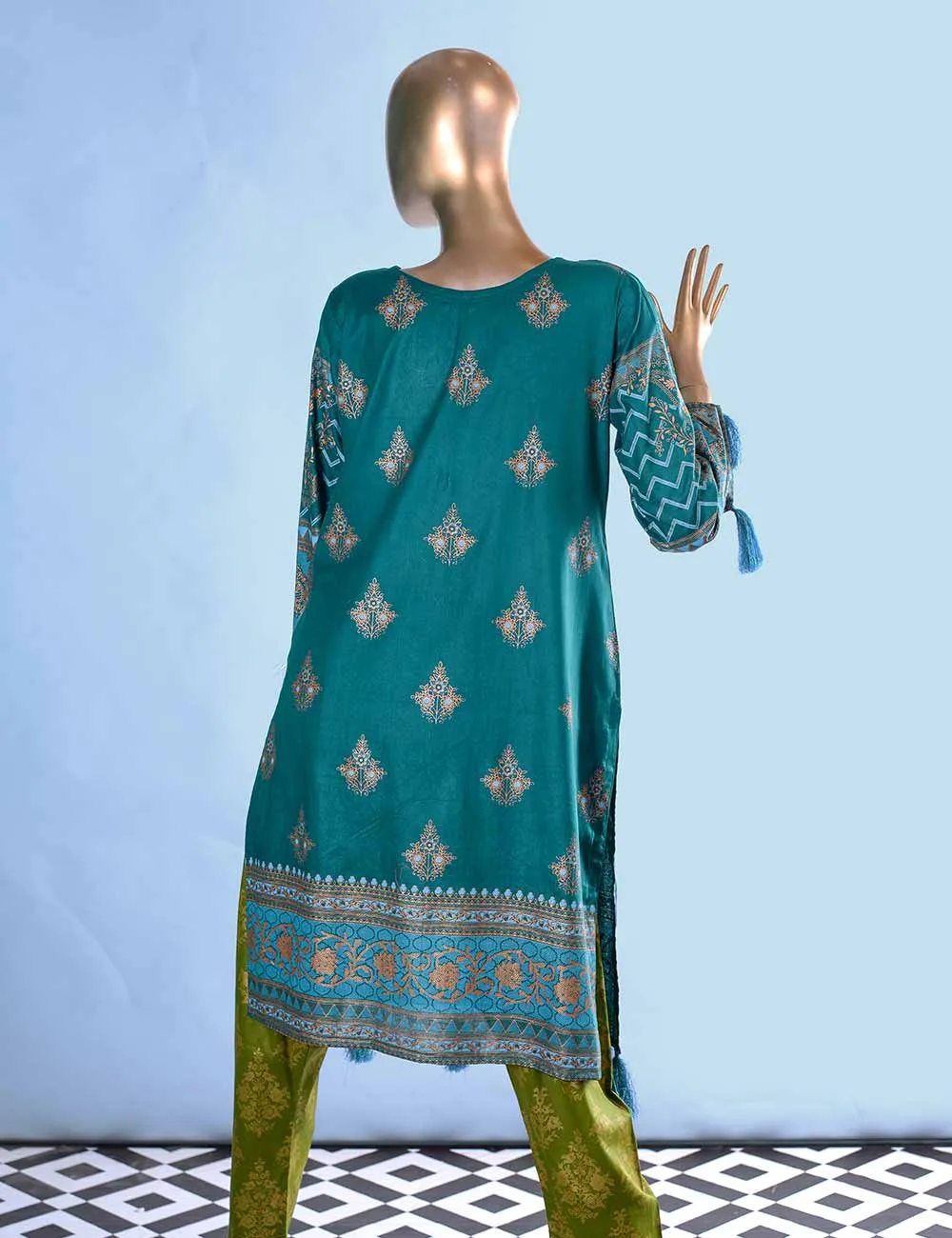 E2-2A - Orchid Bliss  |  Unstitched Printed & Embroidered Cambric Dress