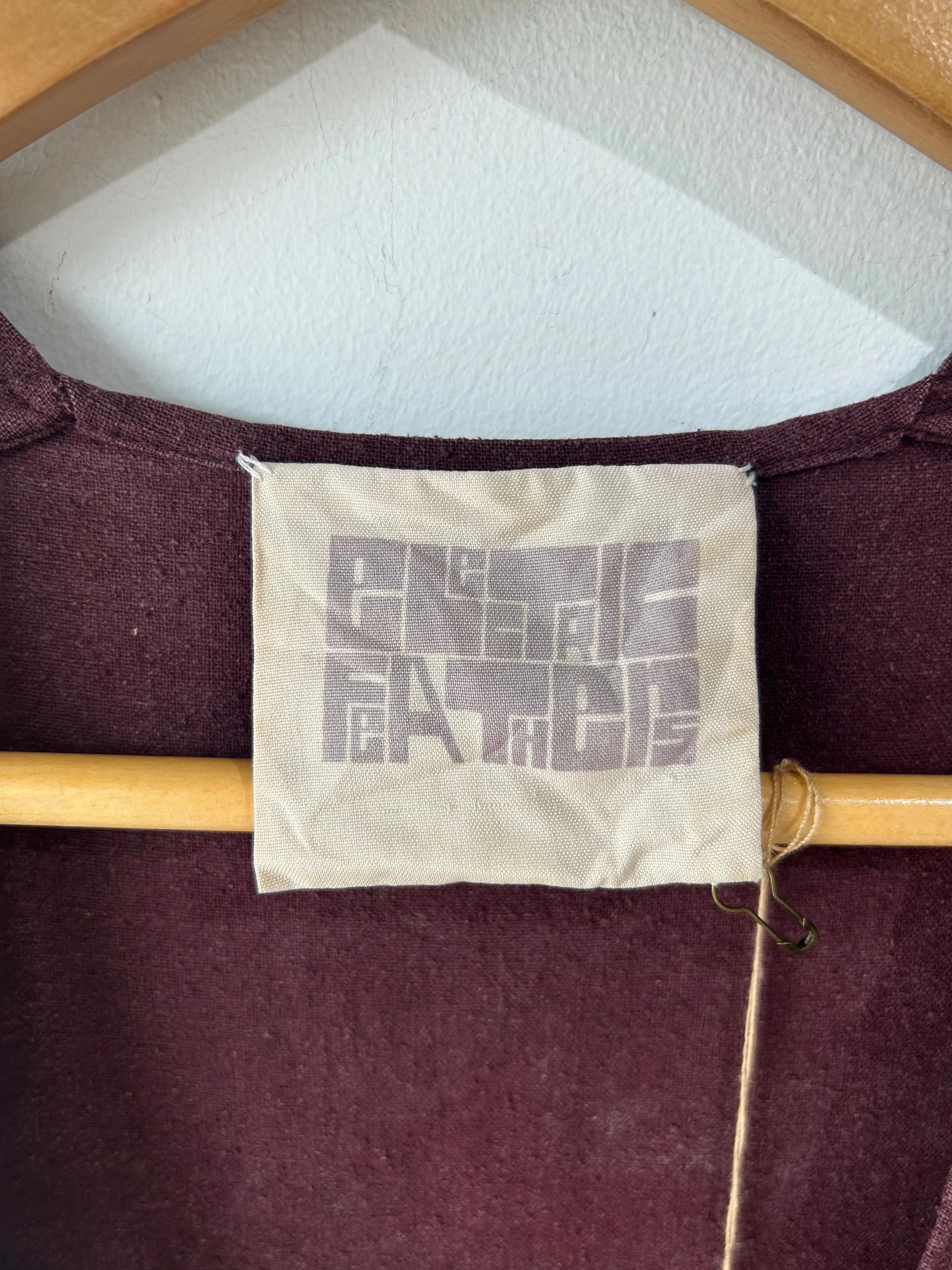 Electric Feathers Maroon Raw Silk Dress