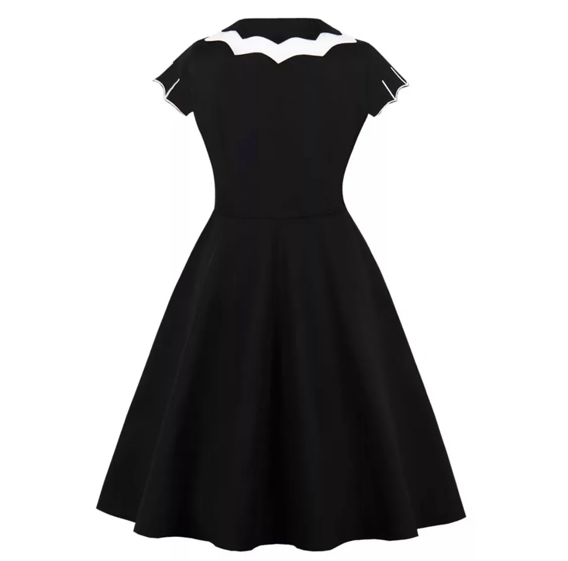 Embroidered Bat Dress