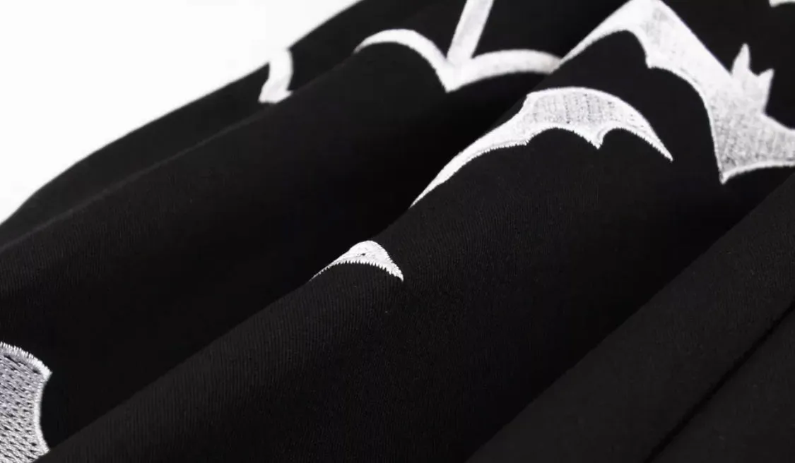 Embroidered Bat Dress