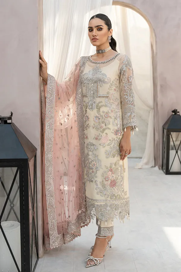 Embroidered Pakistani Salwar Kameez Dupatta in Organza